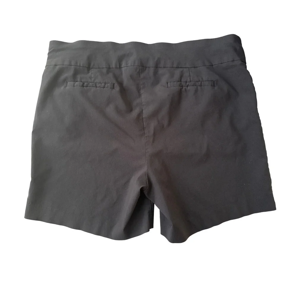Briggs Womens Plus Size 22W Black Pull On Tummy Control Stretch Shorts Pockets
